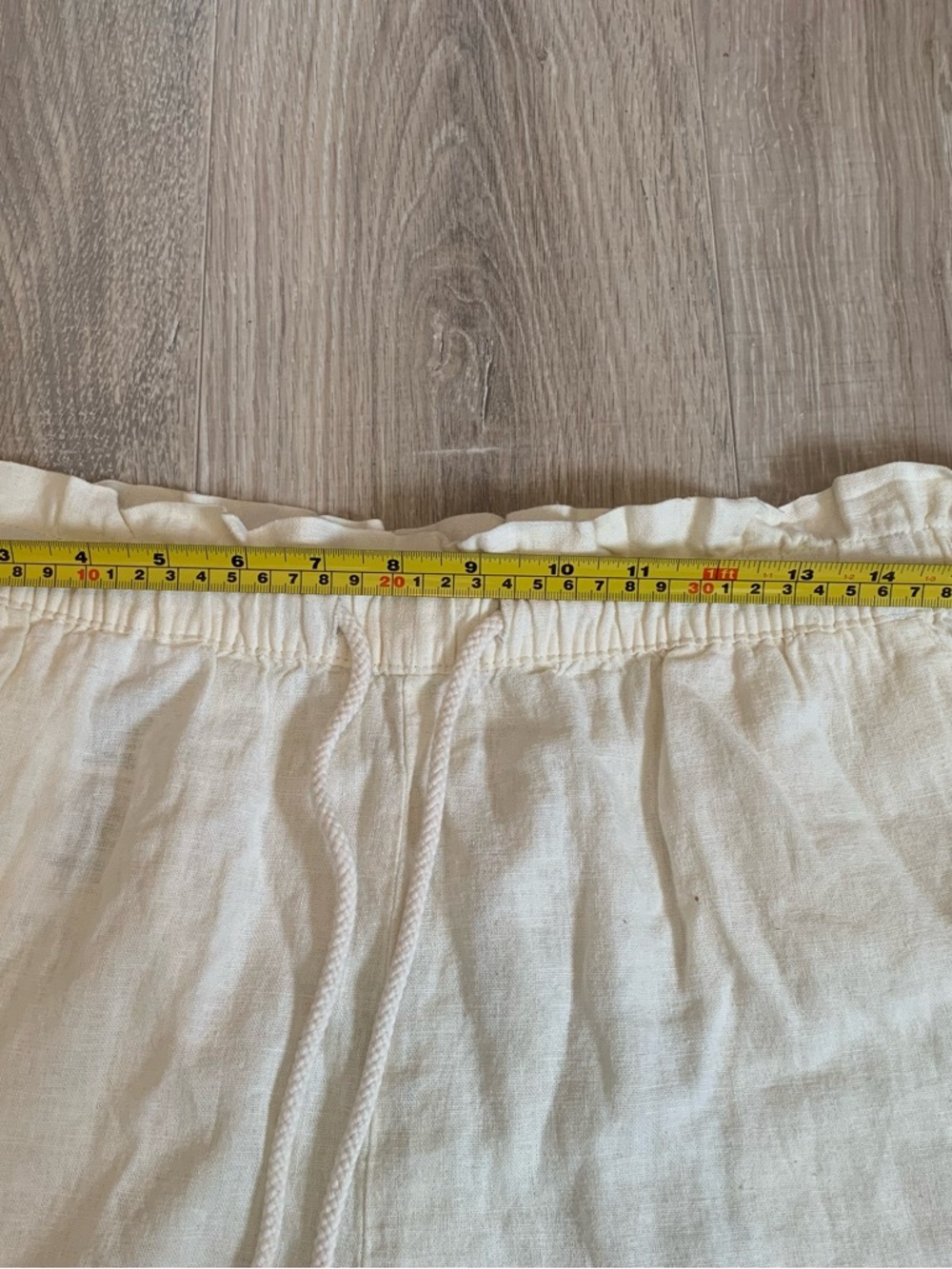 Hang Ten Cream Linen-Blend Drawstring Shorts - Picture 8 of 11